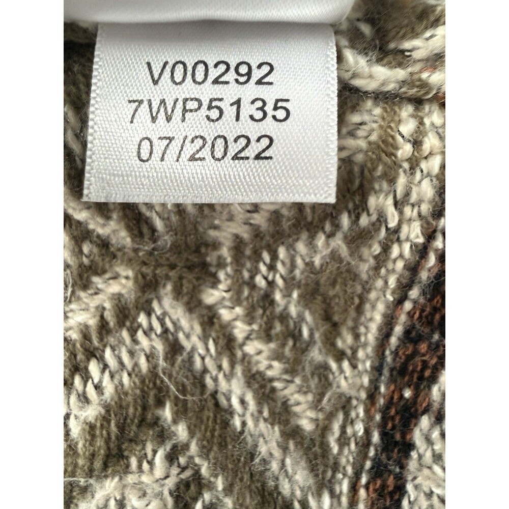 Lucky Brand Women’s M Aztec Southwest Boho Long Open Cardigan Sweater Cabincore - Picture 7 of 9